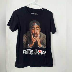 Poetic Justice Men’s Black Tupac Shirt